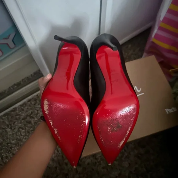 Christian Louboutin Black Patent Leather Heels - Picture 6 of 8